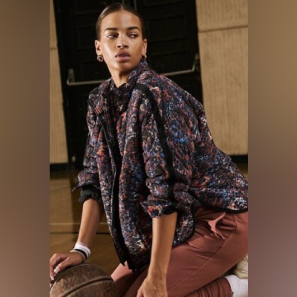 Free People Pippa Printed Puffer NEW